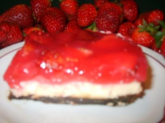 gâteau au fromage aux fraises sans cuisson