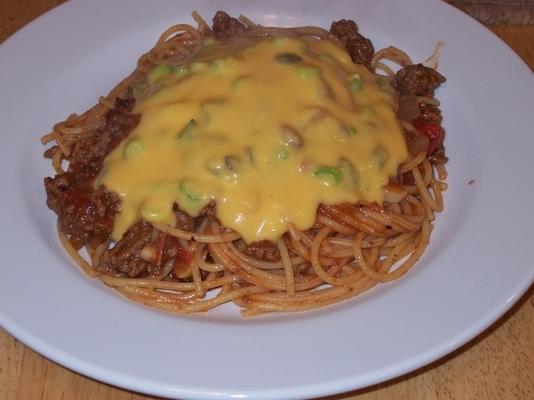 Spaghetti de cow-boy à la sauce au fromage - Raie rachael