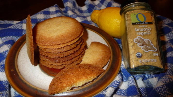 biscuits au gingembre et au citron