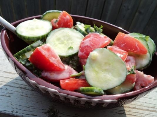 yaourt salade de tomates