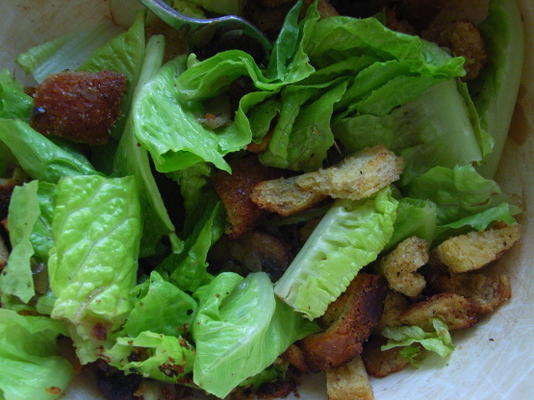 salade tiède d'épinards