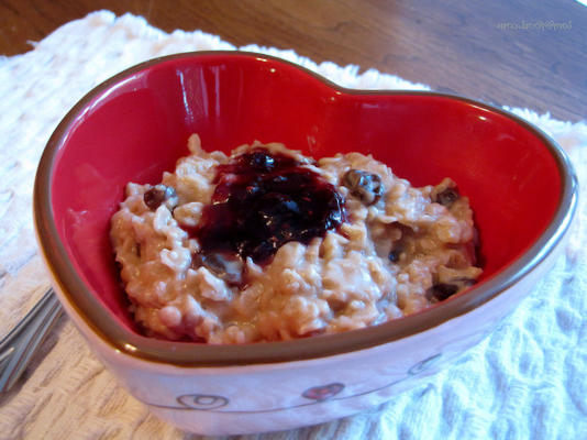 beurre d'arachide et gelée d'avoine