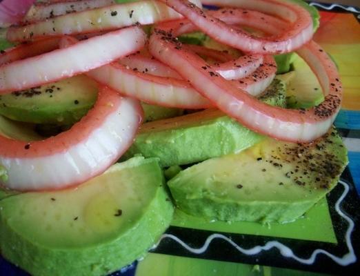 salade d'avocat (ensalada de aguacate)