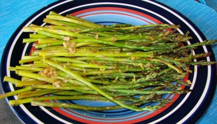 asperges grillées au beurre bruni