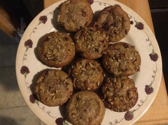 muffins pépites de chocolat fraise-banane