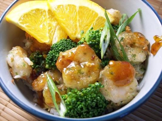 crevettes orange épicées de drea