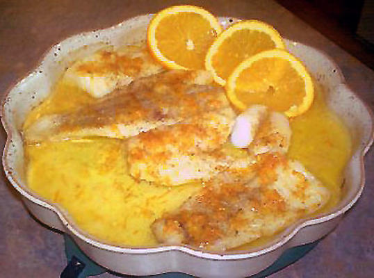 vivaneau rouge à l'orange