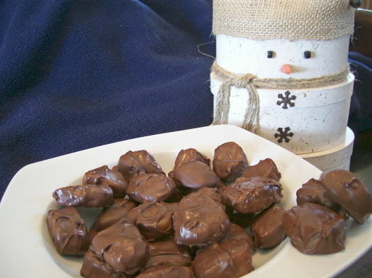 caramels enrobés de chocolat