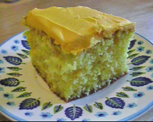 gâteau citronné jaune