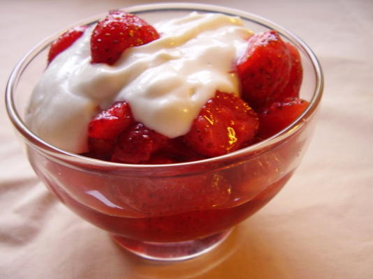 fraises et crème