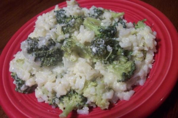 riz au brocoli et casserole de fromage