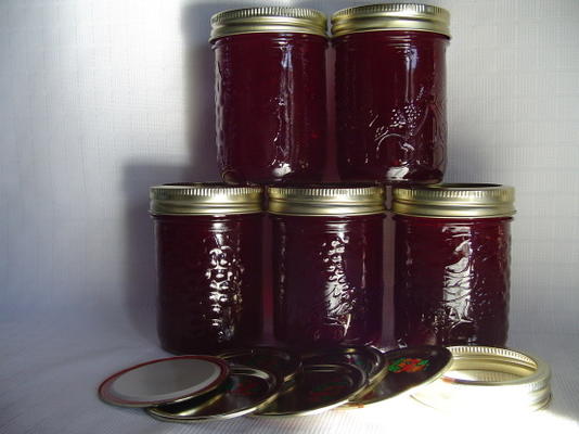 gelée de groseilles et de framboises