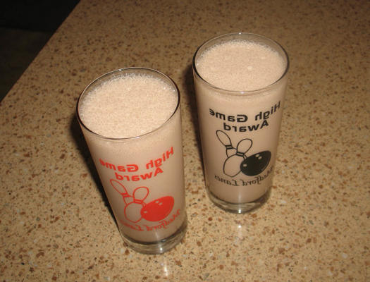 milkshake au chocolat et au beurre d'arachide