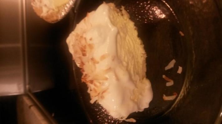 tarte à la crème de noix de coco sans sucre