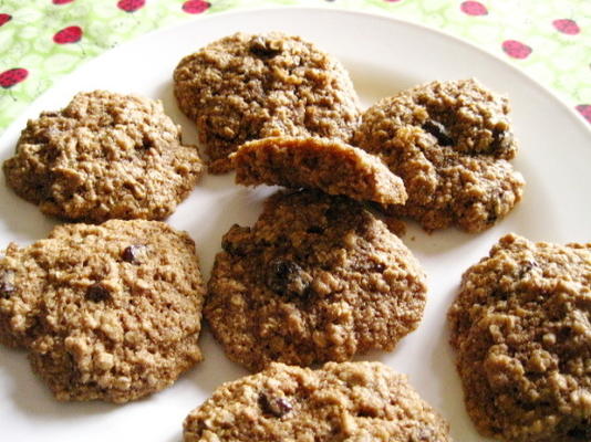 des biscuits sains aux raisins secs à la farine d'avoine (un biscuit parfait de la farine)