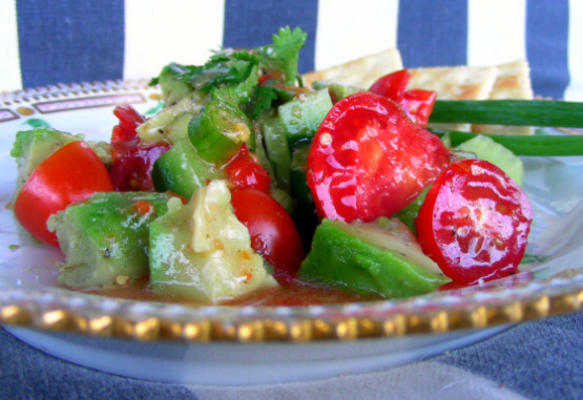 Salade au guacamole