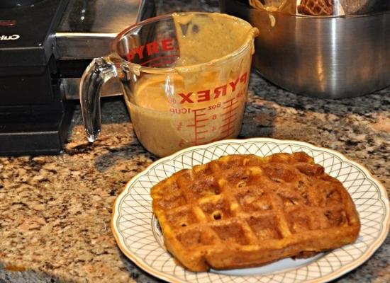 tarte à la citrouille décadente gaufres belges