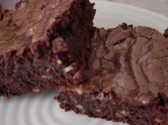 brownies au chocolat avec des raisins secs