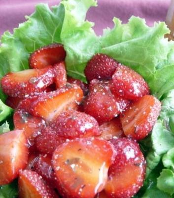 salade balsamique à la fraise