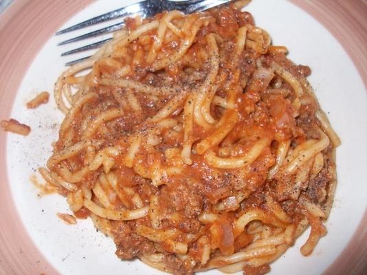 spaghetti au chili