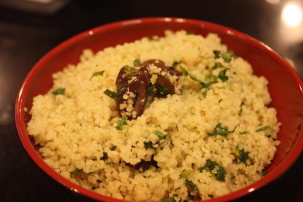 couscous aux olives et au citron