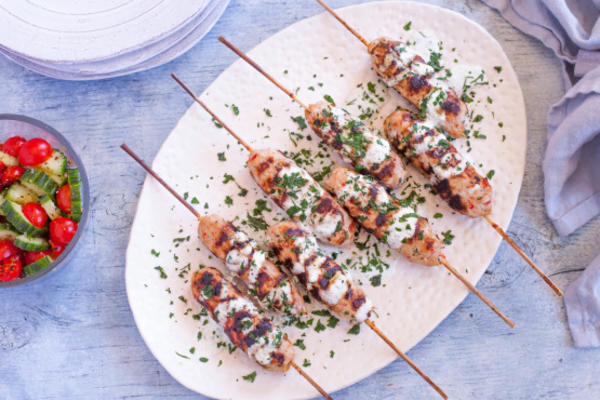 Brochettes de kofta au poulet et à la dinde hachées