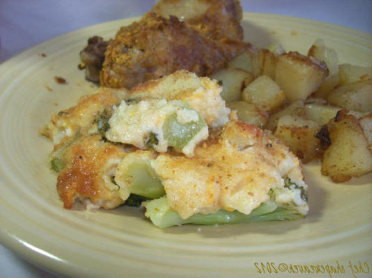 gratin de brocoli et de chou-fleur