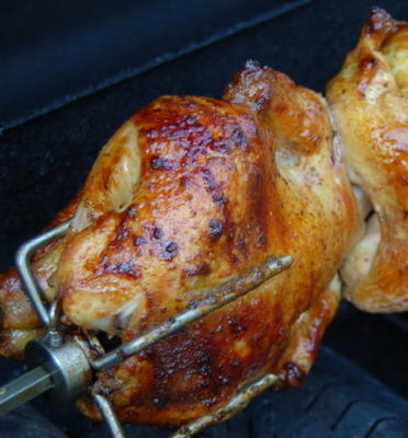 poulet glacé fumé