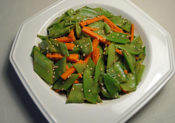 salade de pois mange-tout croustillante