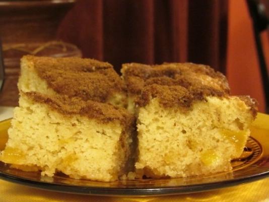 Gâteau au café et à la mangue