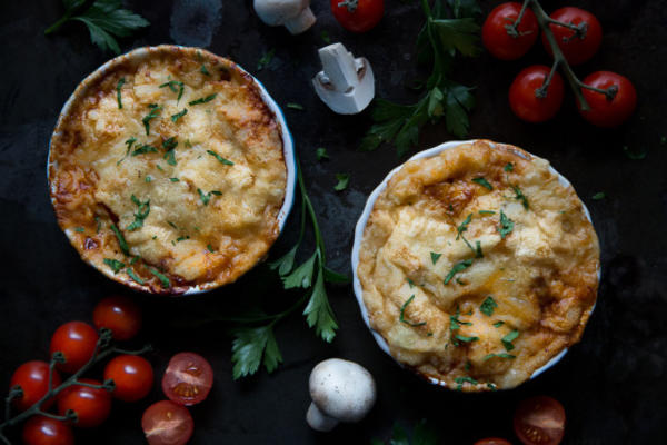 casserole de pizza à l'envers