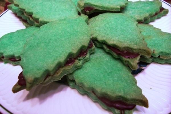 biscuits de plateau de boulangerie de vacances