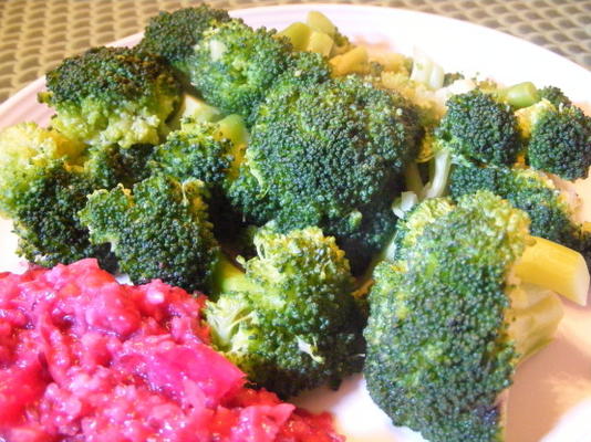 brocoli à l'ail et à la sauce soja