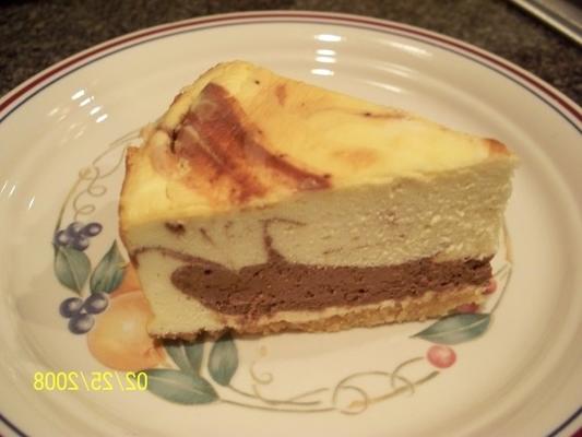 gâteau au fromage de marbre faible en glucides