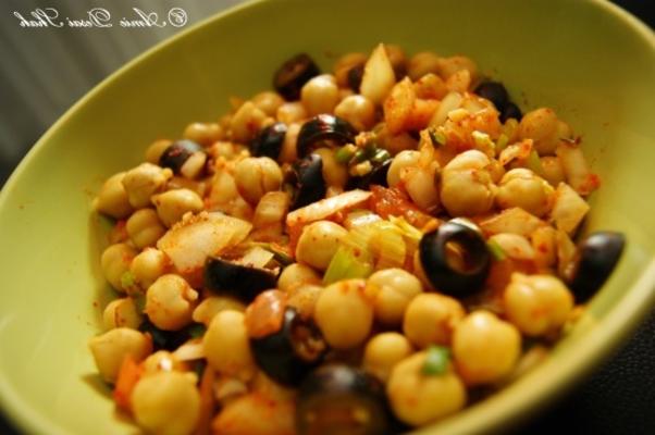 salade de pois chiches et d'olives