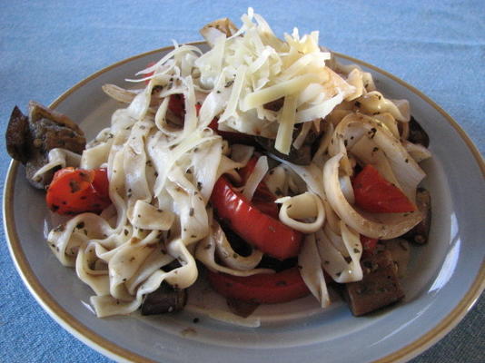 légumes balsamiques grillés aux penne