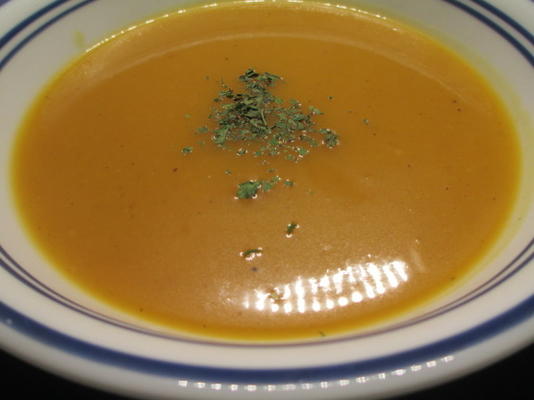 soupe de courge au gingembre et au curry