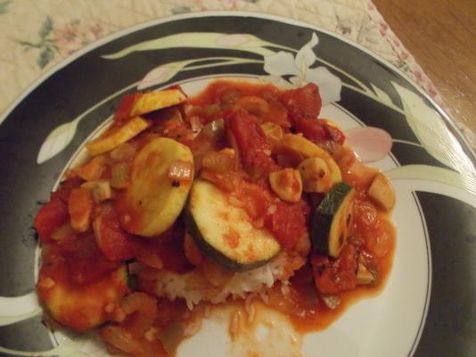 légumes créoles sur riz basmati