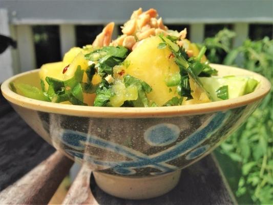 salade thaïlandaise au concombre et ananas