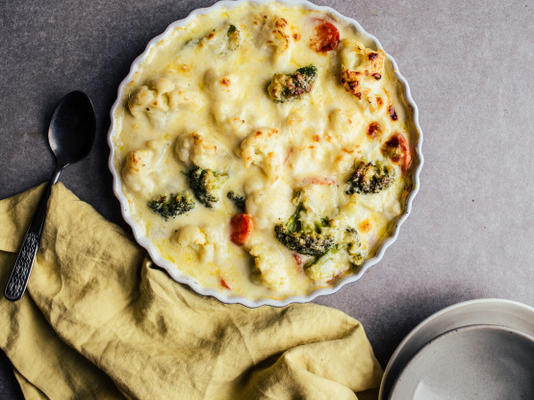 cuisson végétarienne au fromage faible en gras (mijoteuse)