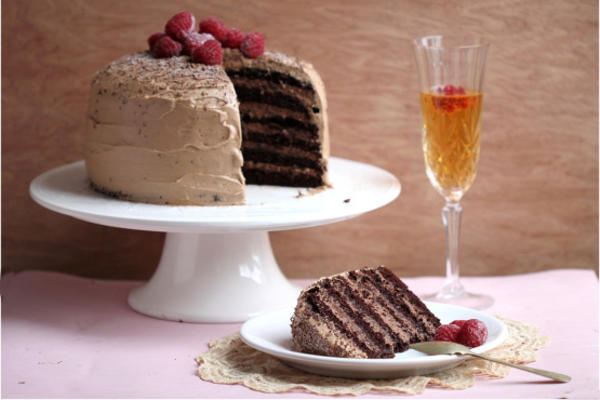 Gâteau mousse au chocolat de rêve 6 couches- paula deen