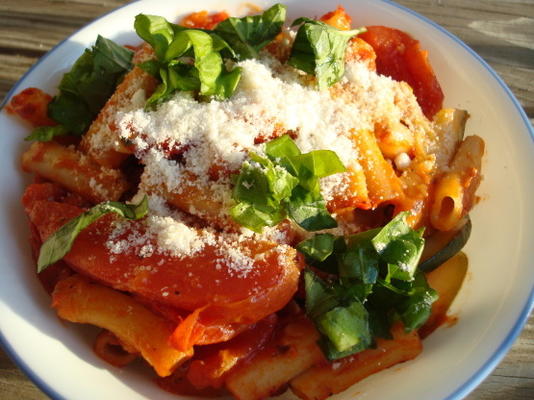penne de légumes rôti au four