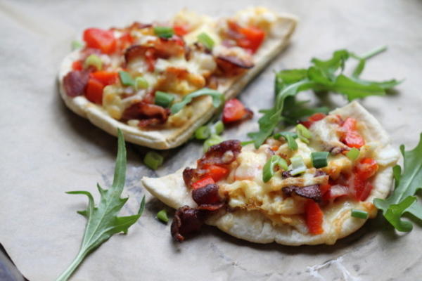 pizza pita petit déjeuner