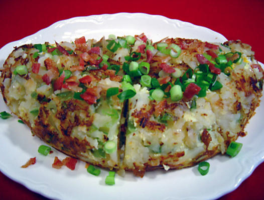 omelette aux pommes de terre rissolées