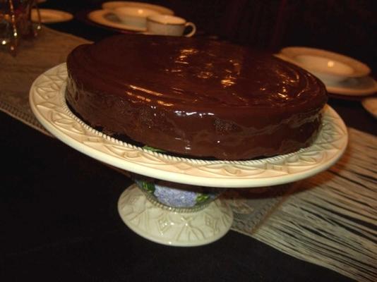 vrai gâteau au chocolat avec ganache