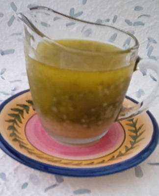 vinaigrette au cidre au basilic - de la salade de mariage de Kelly