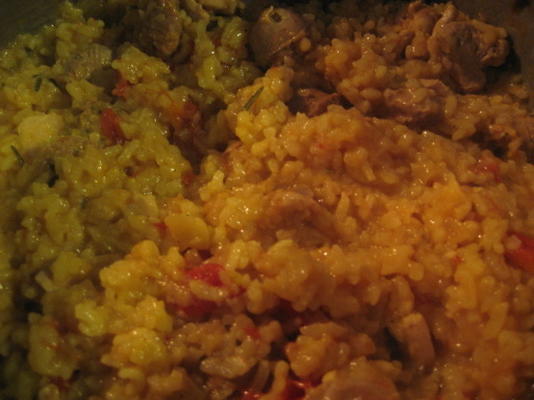 risotto espagnol cuit au four