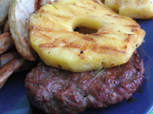 hamburgers hawaïens à l'ananas grillé