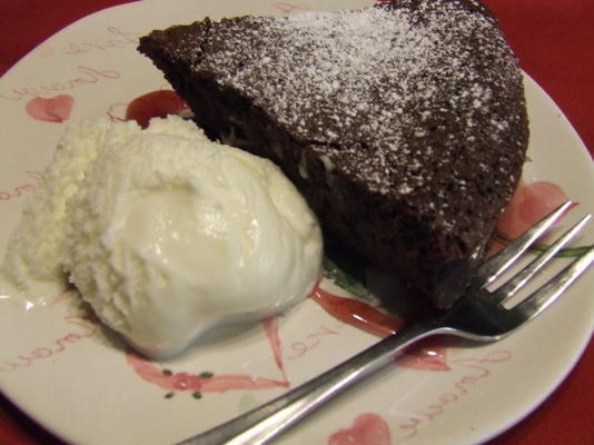 gâteau au chocolat sans farine aigre-doux