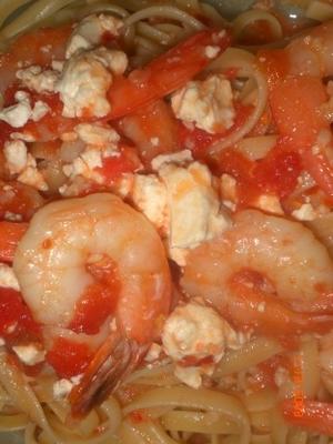 crevettes au four avec fromage feta